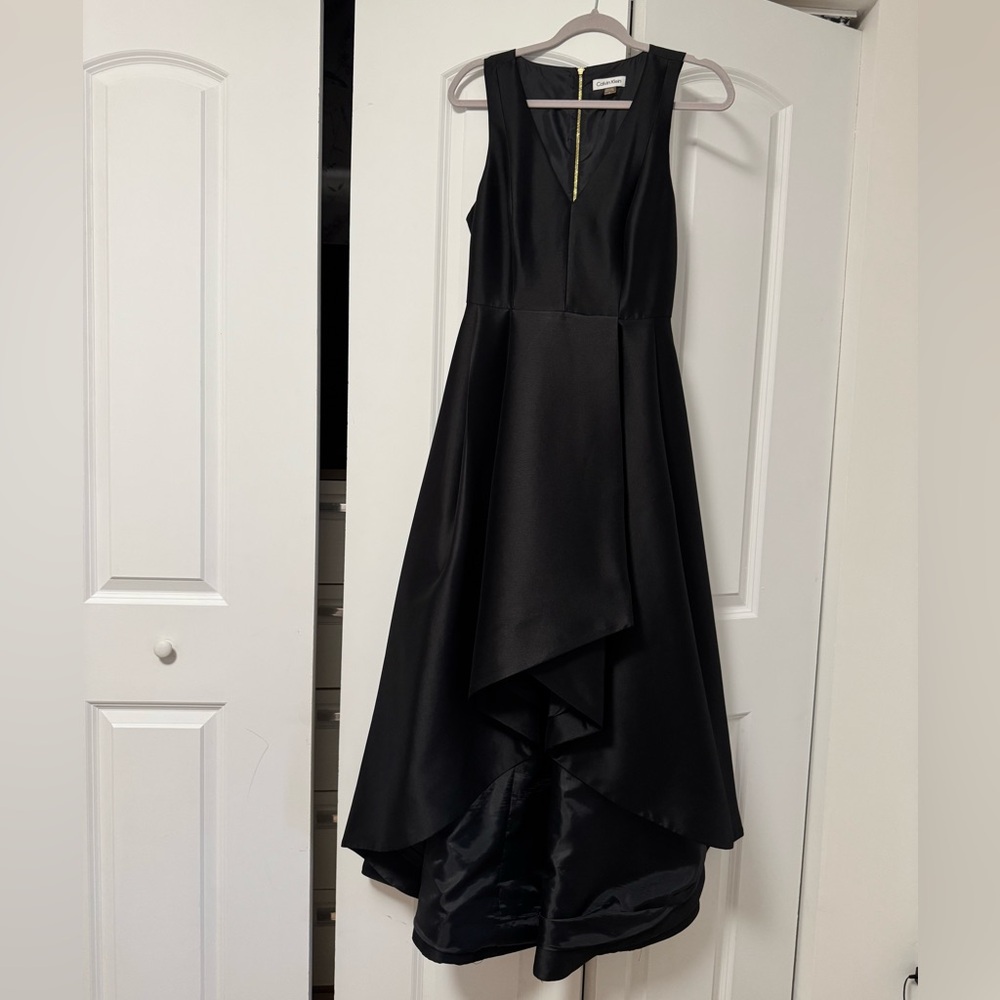 Calvin Klein Black High-Low Dress